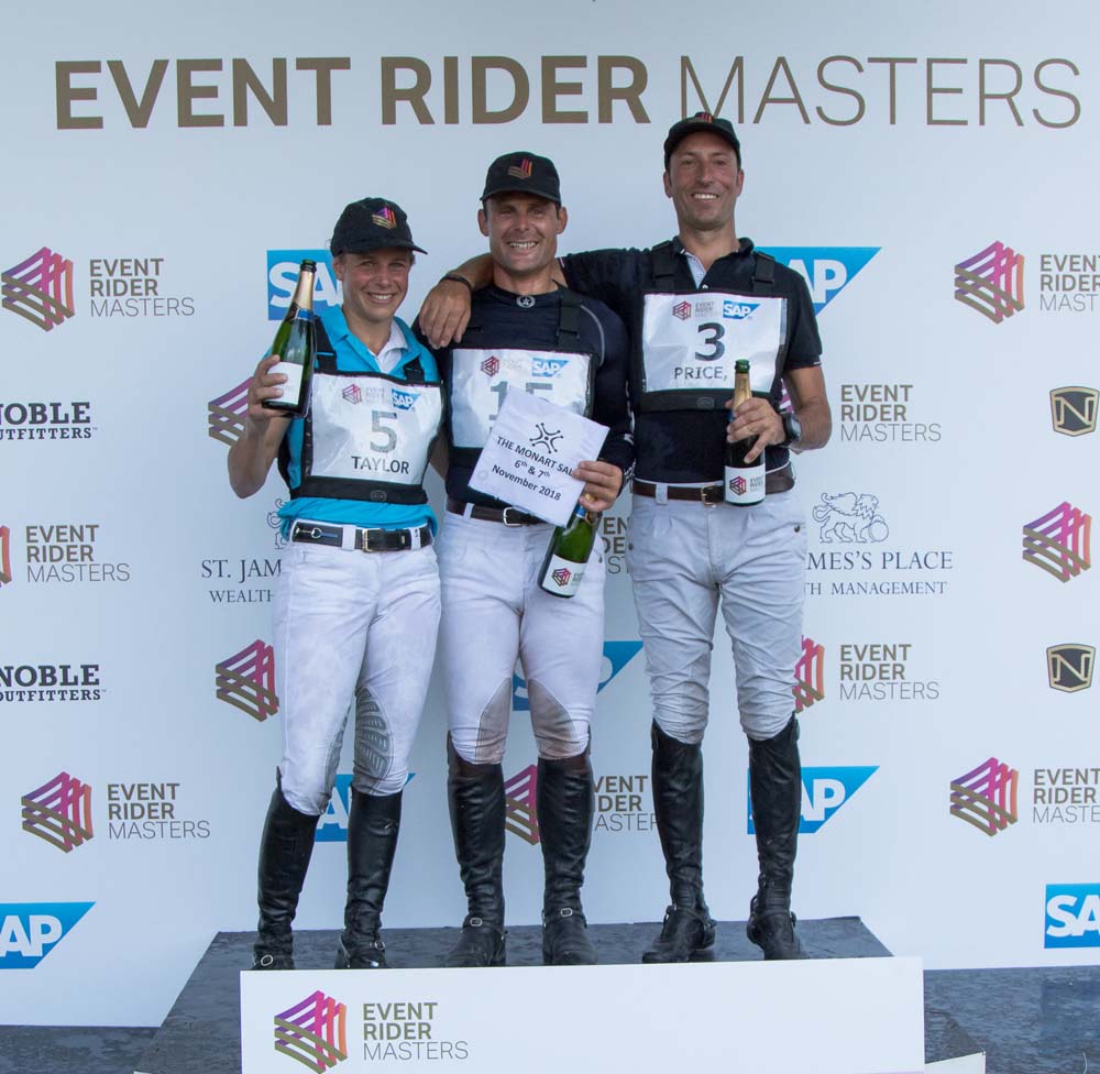 Tim Price (right) takes second place in ERM fifth leg (Photo copyright Anna Franklin/Event Rider Masters)