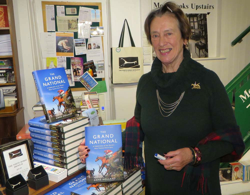 Anne Holland at the White Horse Bookshop for the launch of her book