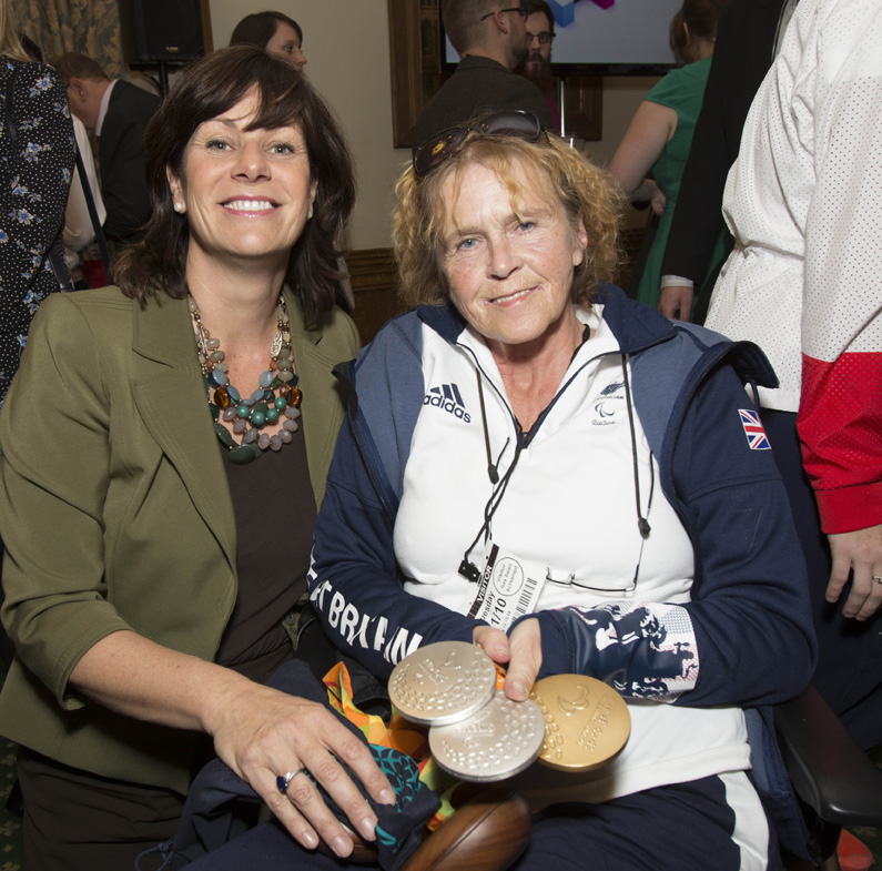 Claire Perry with Anne Dunham 