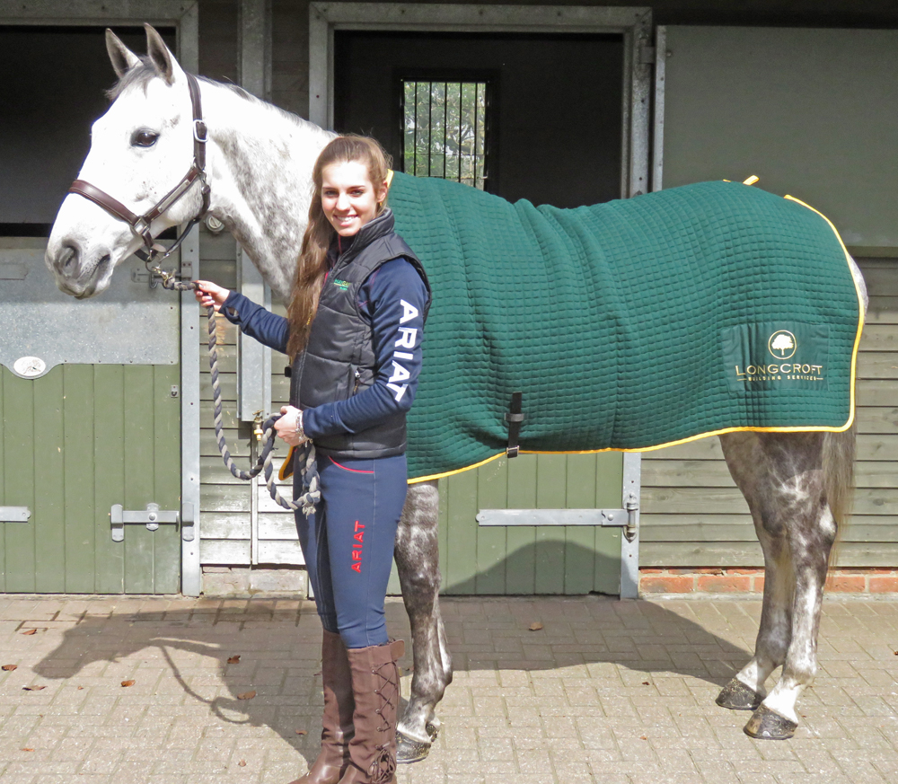 Chelsea Pearce with Kilnaboy Buffet and his Longcroft rug
