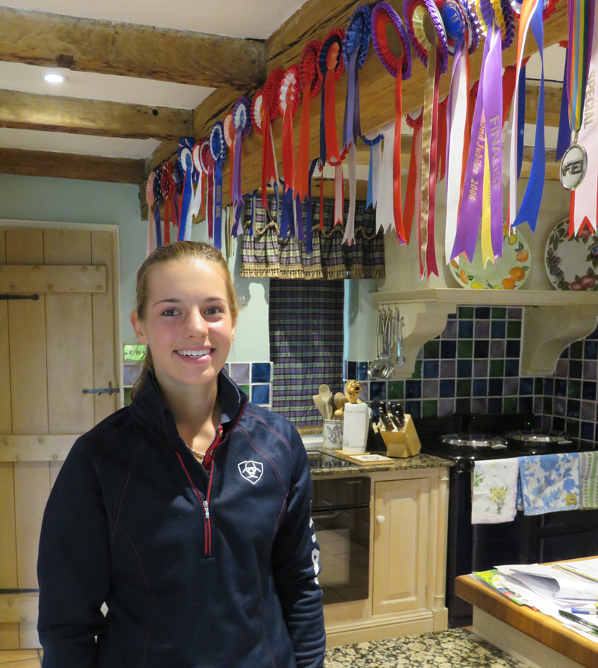 Chelsea...and some of her rosettes