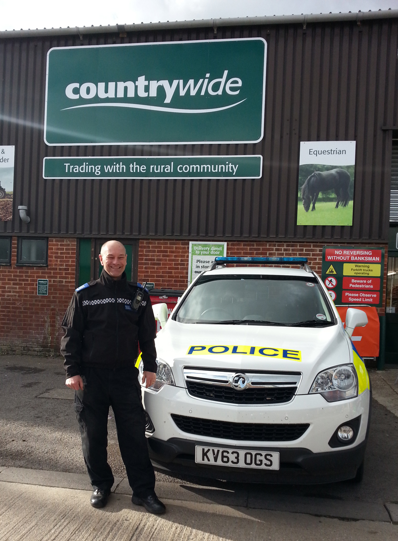 PCSO Bordiss at the Countrywide store