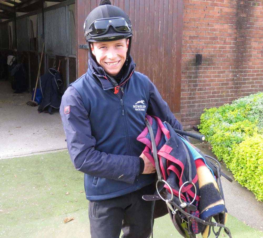 Jason Watson - seen here at Beckhampton - is Newbury Racecourse's new Flat & Club 24 ambassador for 2019