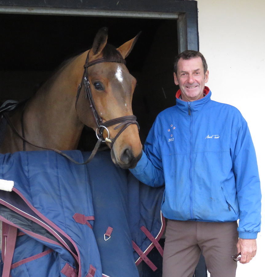 Sir Mark Todd - and friend