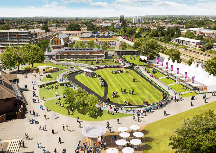 Artist's impression of the new parade ring area