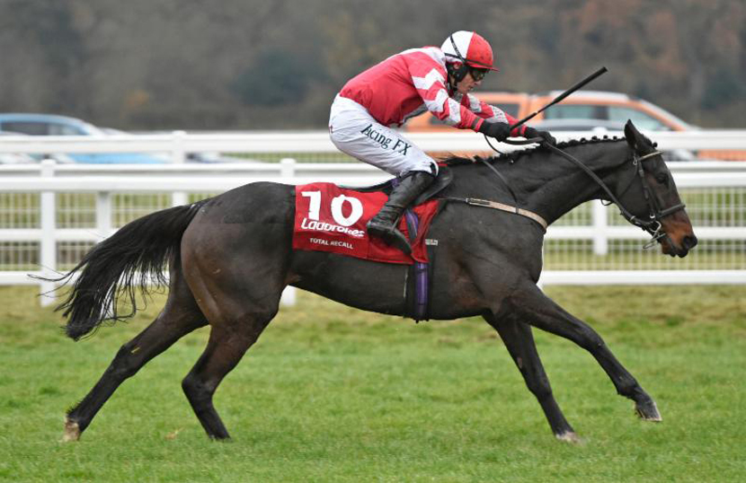 Total Recall on the way to winning the Ladbrokes Trophy (Photo: Newbury Racecourse)