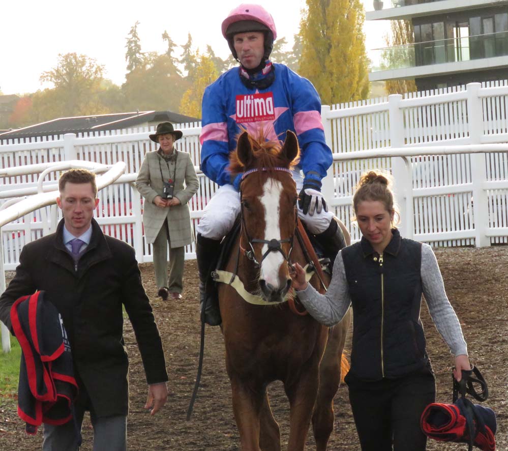 Back from the finish: Wayne Hutchinson and Dingo Dollar 