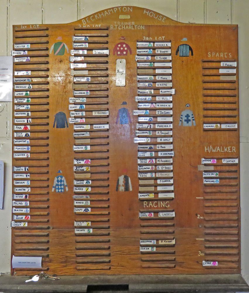 The riding out board: a much used relic from earlier days