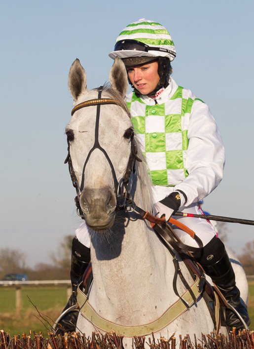 Brodie Hampson & Donnas Palm at the Cambridge Harriers Point-to-Point, Cottenham December 2014 (Photo copyright Racehorse Photos) 