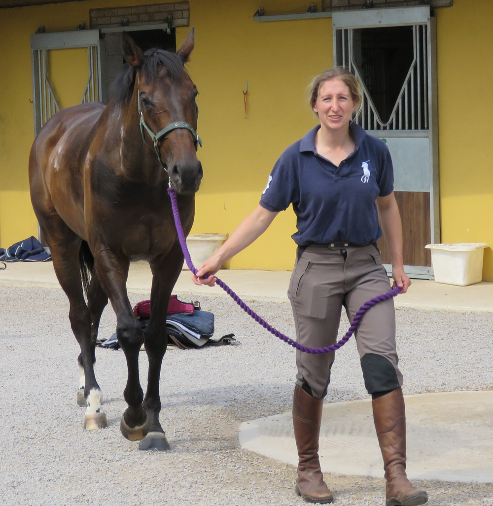 Sally Randell at her Broad Hinton yard