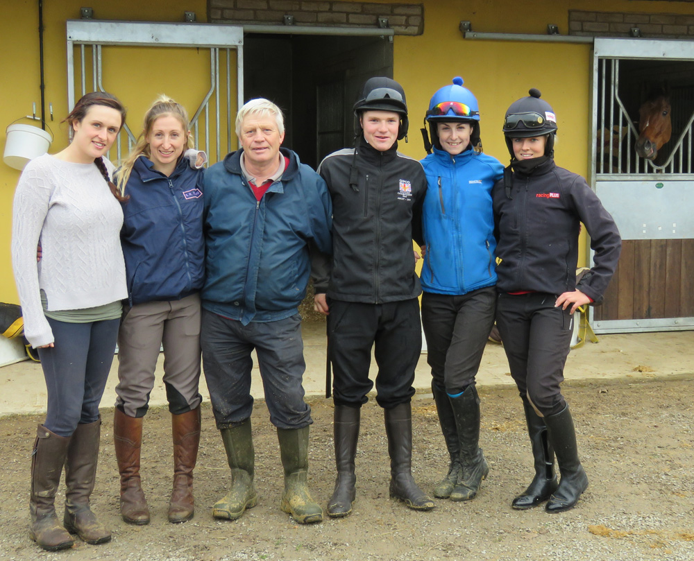 Most of the Sally Randell Racing team - l to r: Emma Owen, Sally Randell, Gerald Burton, Sam Burton, Kate Leahy and Brodie Hampson