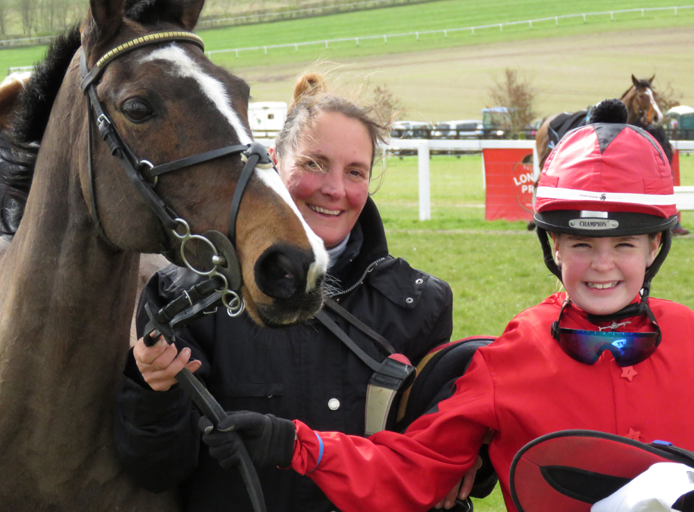 Race winner Poppy Scott (aged 12) 