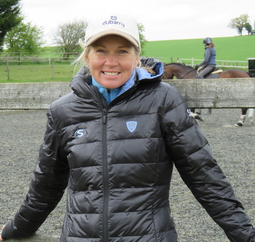 Jonelle Price takes a break from teaching