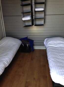 The grooms' bunks